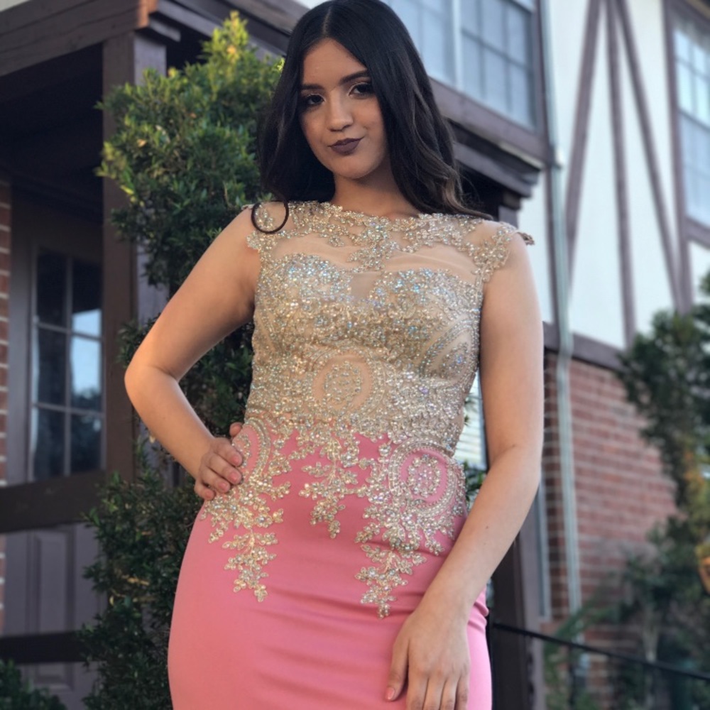 Prom dress - dusty rose pink